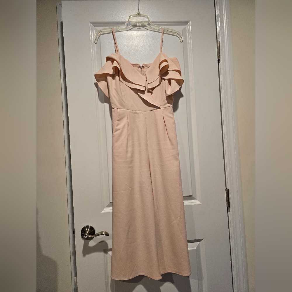 Blush Ruffle Jumpsuit